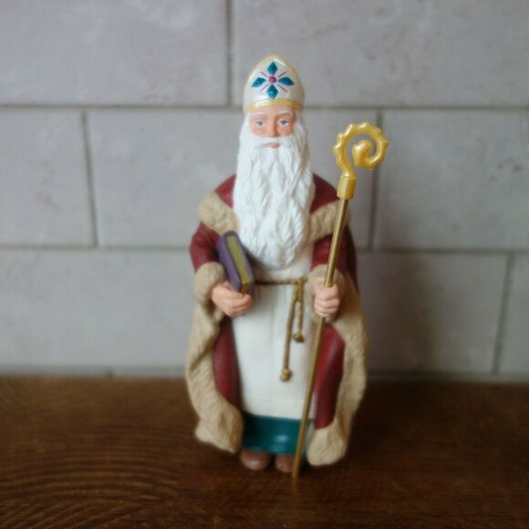 Vintage Hallmark Ornament St Nicholas 1st In The Christmas Visitors Series 1995 - Picture 4 of 8